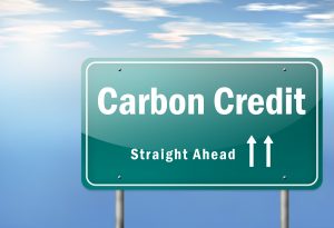 Highway Signpost "Carbon Credit"
